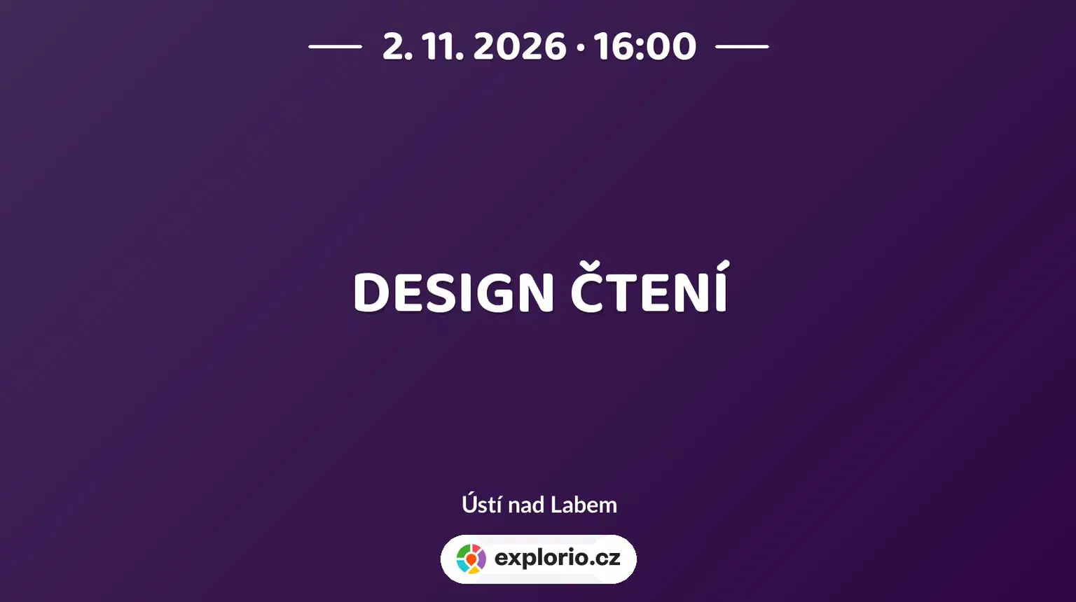 DESIGN ČTENÍ – tvořivé dílny a Workshopy, Ústí nad Labem