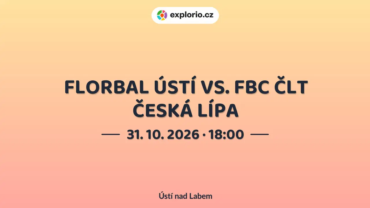 FLORBAL ÚSTÍ VS. FBC ČLT ČESKÁ LÍPA – sport a Pohyb, Ústí nad Labem