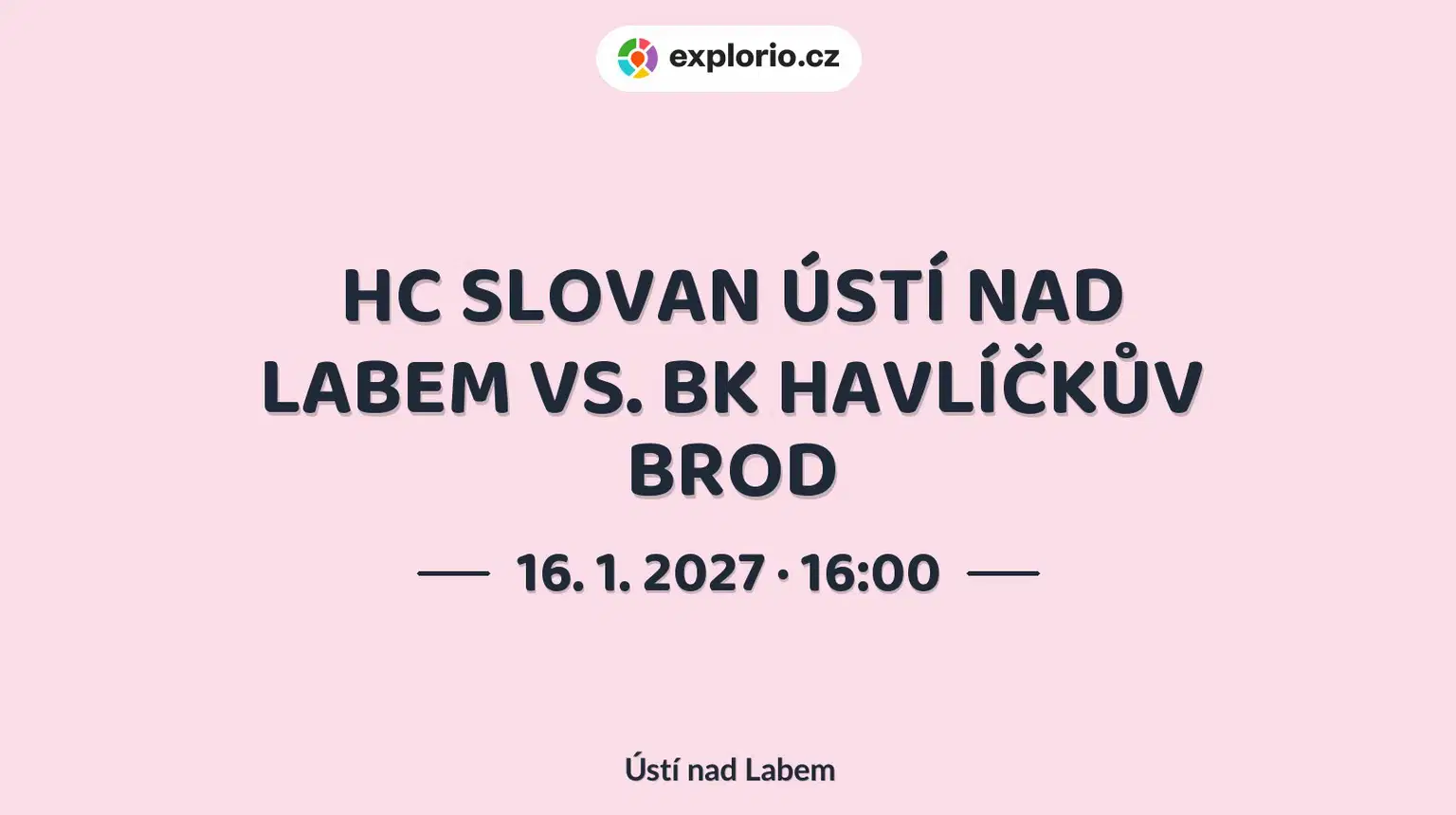 HC SLOVAN ÚSTÍ NAD LABEM VS. BK HAVLÍČKŮV BROD – sport a Pohyb, Ústí nad Labem
