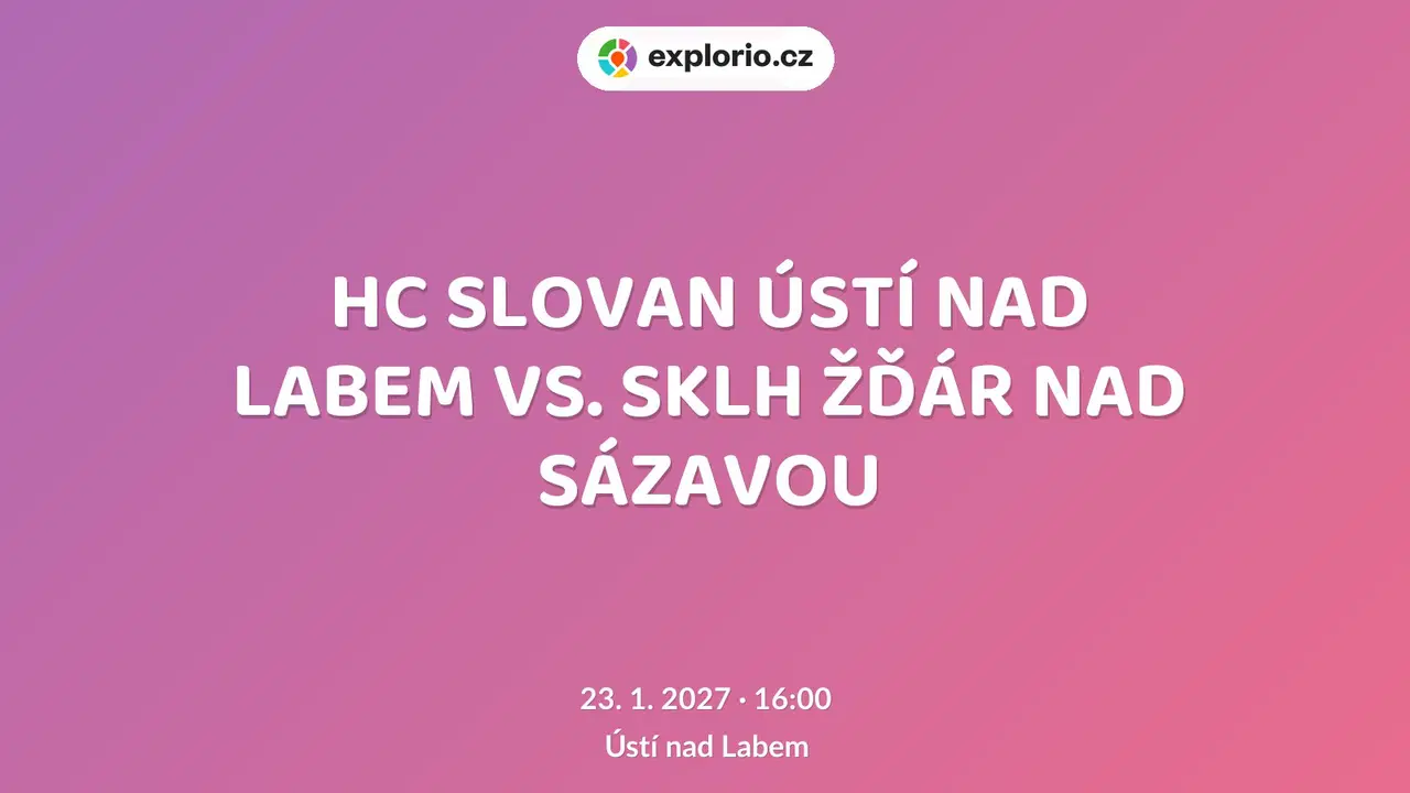 HC SLOVAN ÚSTÍ NAD LABEM VS. SKLH ŽĎÁR NAD SÁZAVOU – sport a Pohyb, Ústí nad Labem