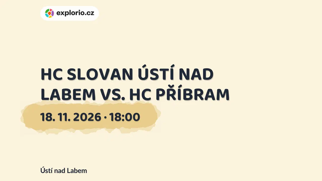 HC SLOVAN ÚSTÍ NAD LABEM VS. HC PŘÍBRAM – sport a Pohyb, Ústí nad Labem