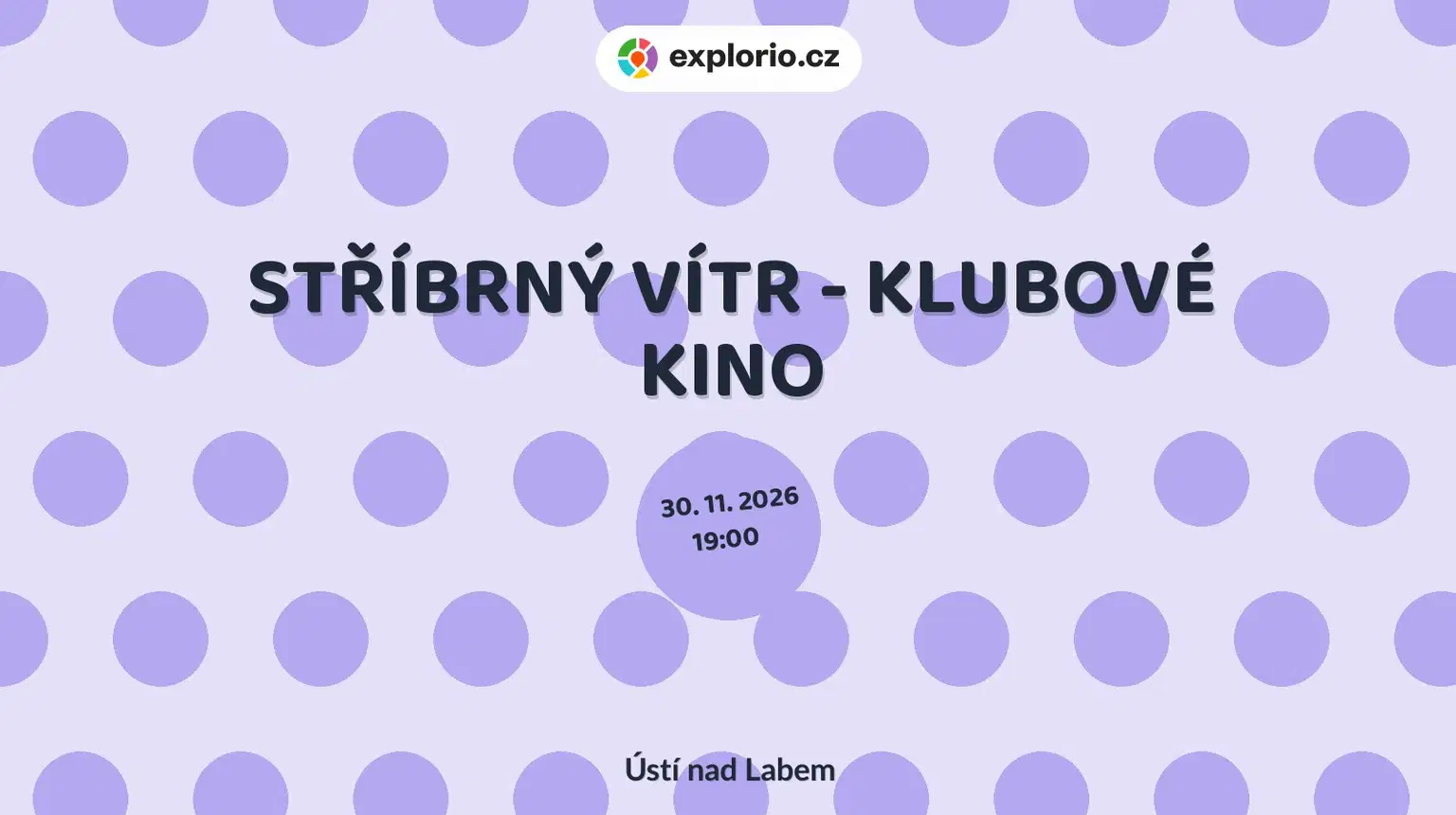 STŘÍBRNÝ VÍTR - KLUBOVÉ KINO – divadlo, Hudba a Kino, Ústí nad Labem