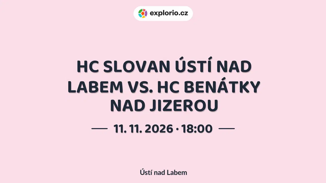 HC SLOVAN ÚSTÍ NAD LABEM VS. HC BENÁTKY NAD JIZEROU – sport a Pohyb, Ústí nad Labem