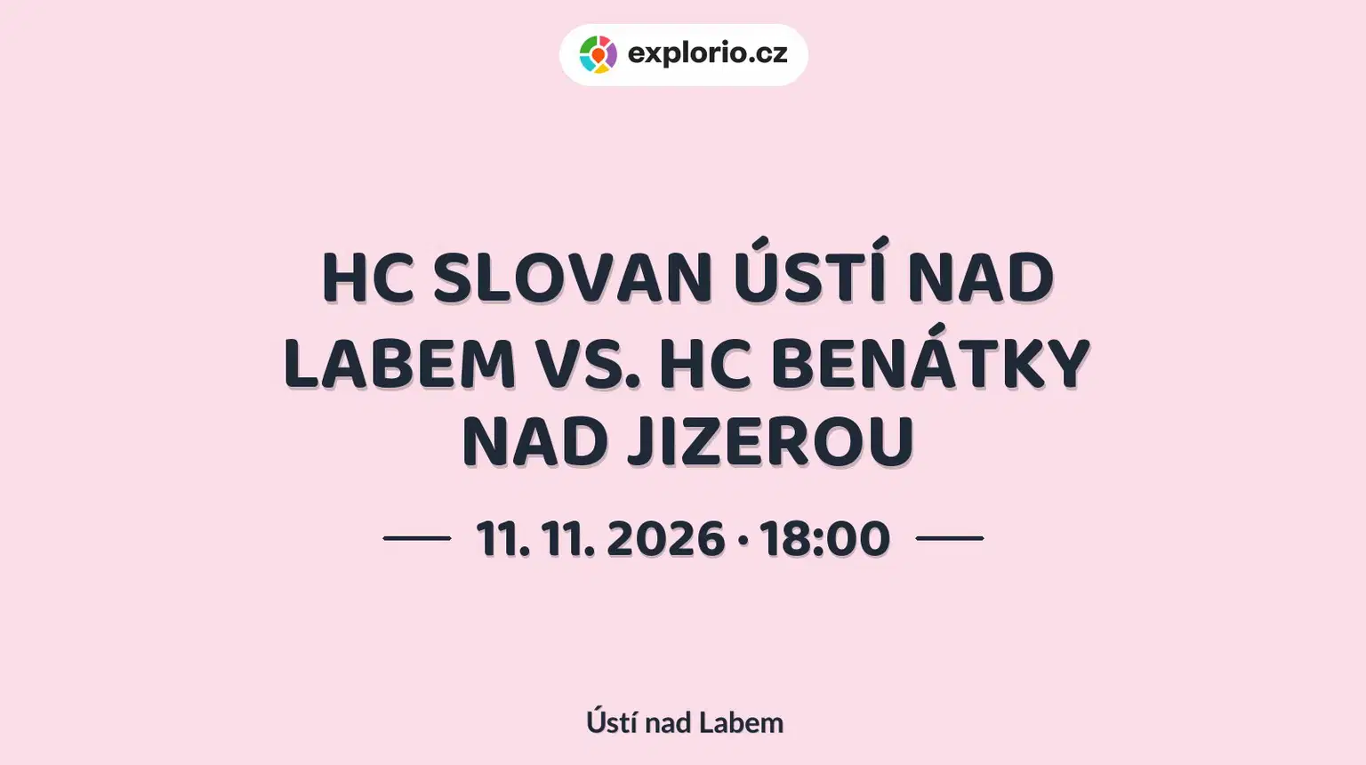 HC SLOVAN ÚSTÍ NAD LABEM VS. HC BENÁTKY NAD JIZEROU – sport a Pohyb, Ústí nad Labem