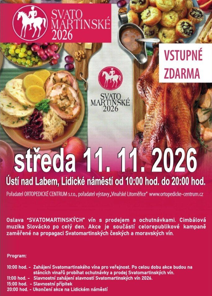 SVATOMARTINSKÉ VÍNO 2026 – festivaly a Slavnosti, Ústí nad Labem – fotka 2