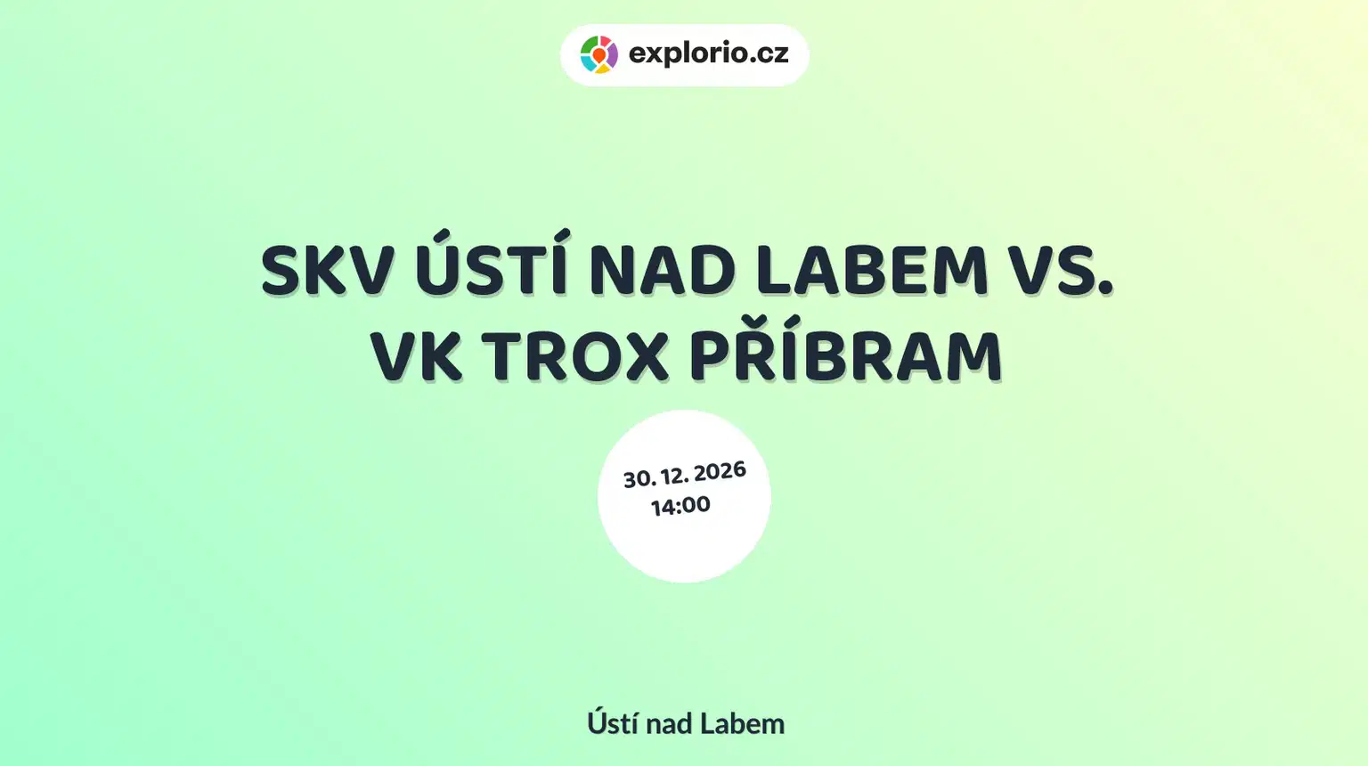SKV ÚSTÍ NAD LABEM VS. VK TROX PŘÍBRAM – sport a Pohyb, Ústí nad Labem