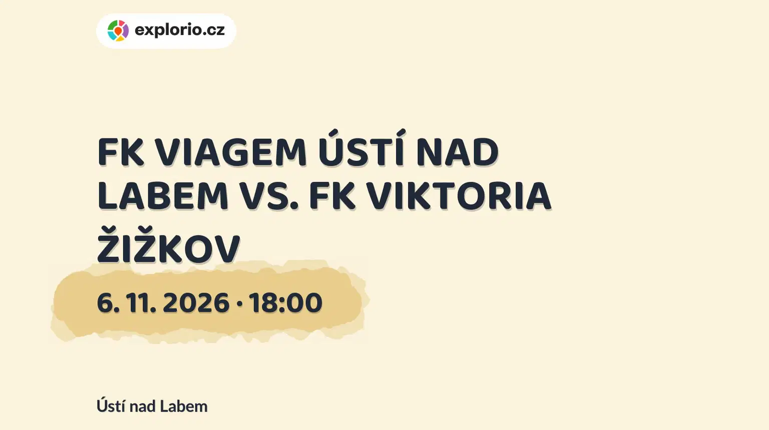 FK VIAGEM ÚSTÍ NAD LABEM VS. FK VIKTORIA ŽIŽKOV – sport a Pohyb, Ústí nad Labem