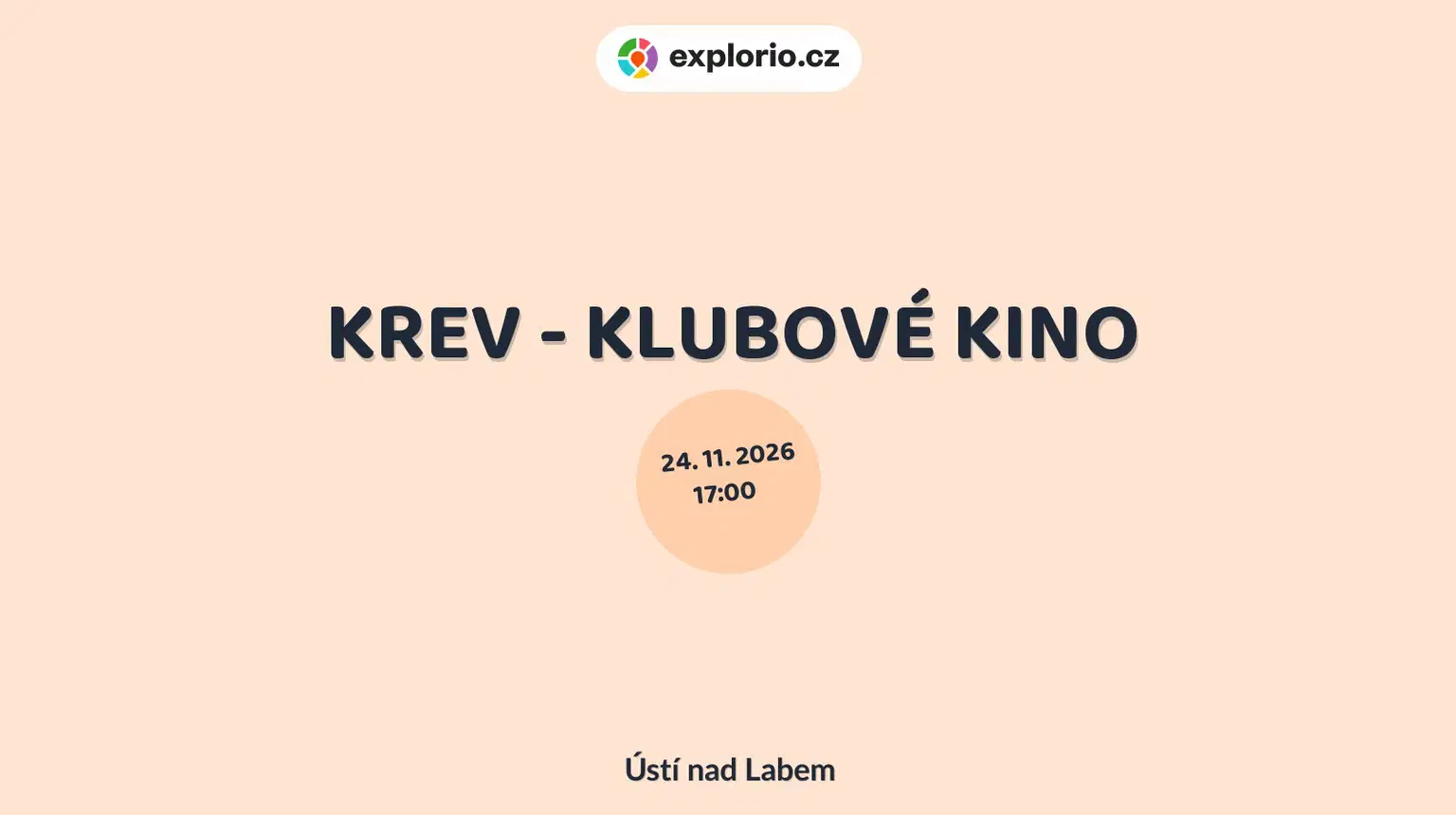 KREV - KLUBOVÉ KINO – divadlo, Hudba a Kino, Ústí nad Labem