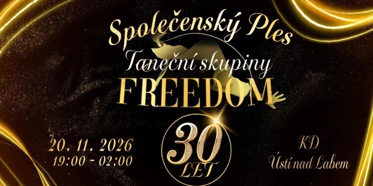 SPOLEČENSKÝ PLES TANEČNÍ SKUPINY FREEDOM 2026 – divadlo, Hudba a Kino, Ústí nad Labem – fotka 2