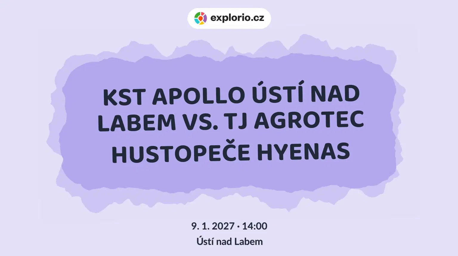 KST APOLLO ÚSTÍ NAD LABEM VS. TJ AGROTEC HUSTOPEČE HYENAS – sport a Pohyb, Ústí nad Labem
