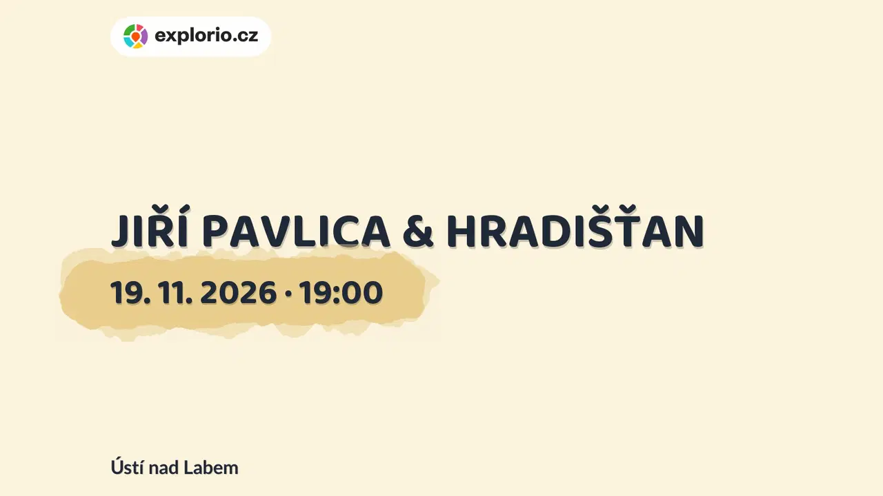 JIŘÍ PAVLICA & HRADIŠŤAN – divadlo, Hudba a Kino, Ústí nad Labem