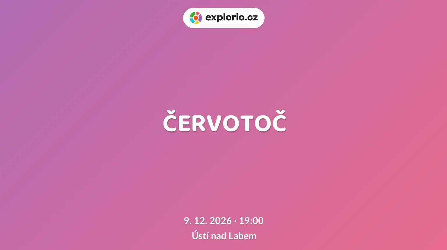 ČERVOTOČ – divadlo, Hudba a Kino, Ústí nad Labem