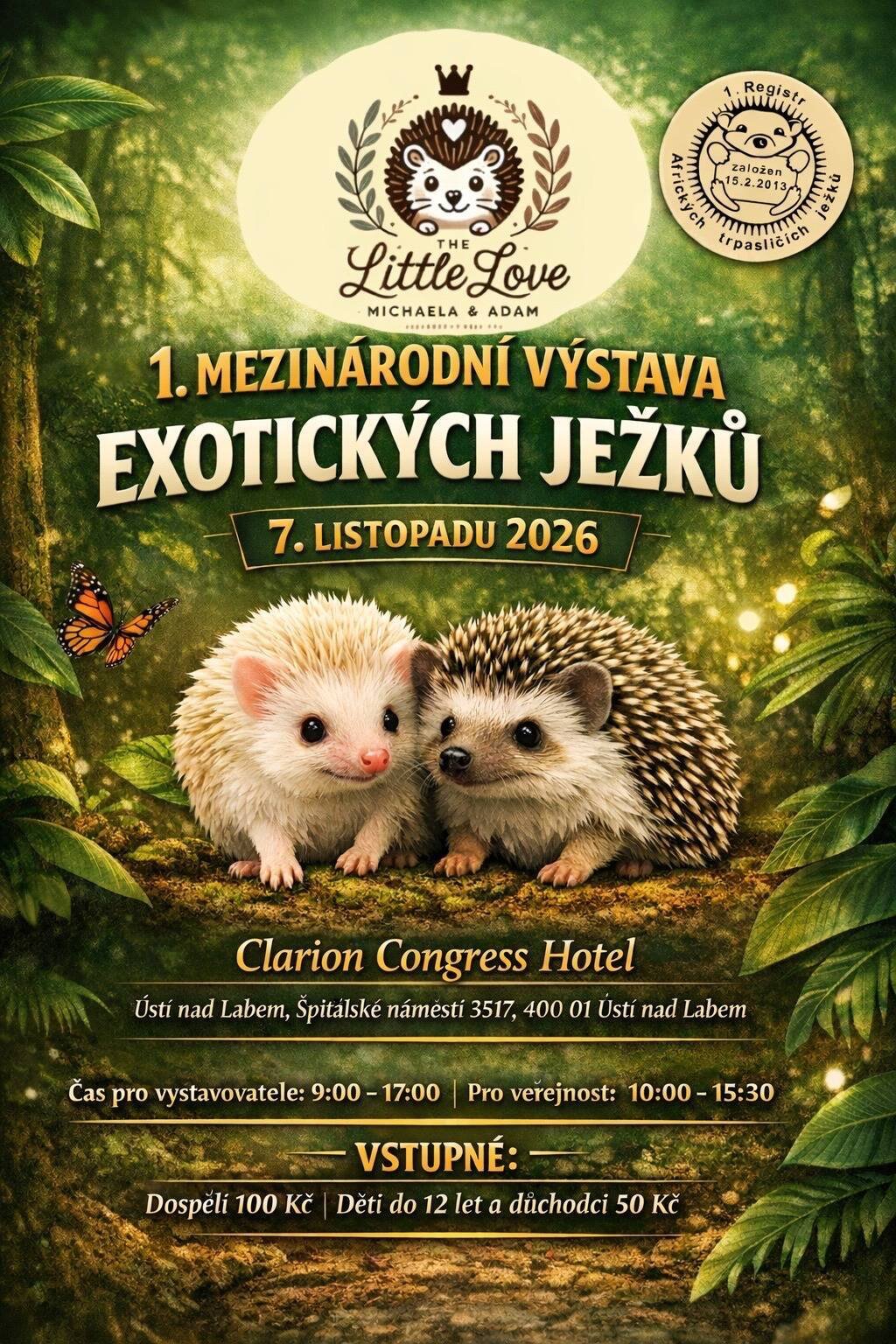 1. MEZINÁRODNÍ VÝSTAVA EXOTICKÝCH JEŽKŮ – příroda a Zvířátka, Ústí nad Labem – fotka 2