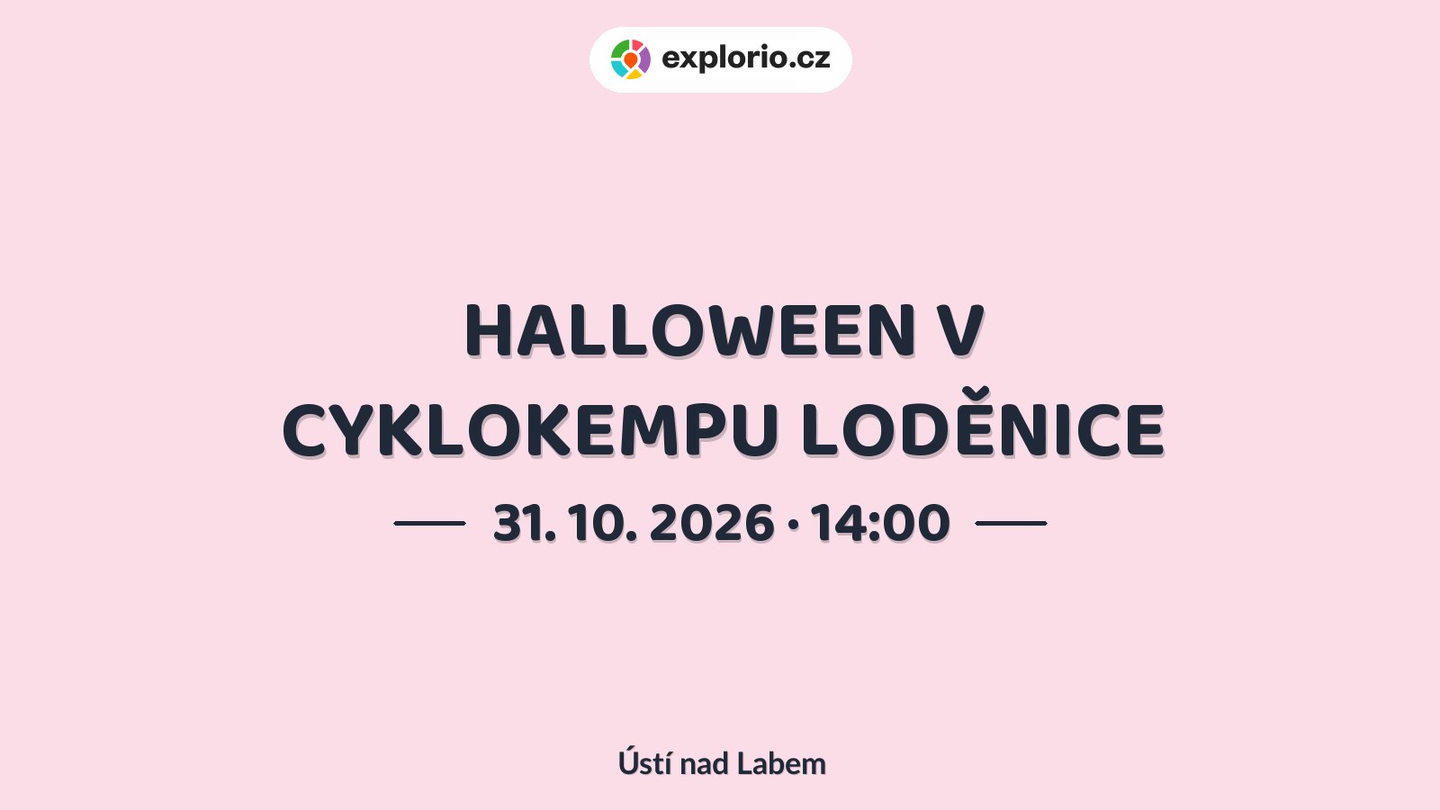 HALLOWEEN V CYKLOKEMPU LODĚNICE – festivaly a Slavnosti, Ústí nad Labem