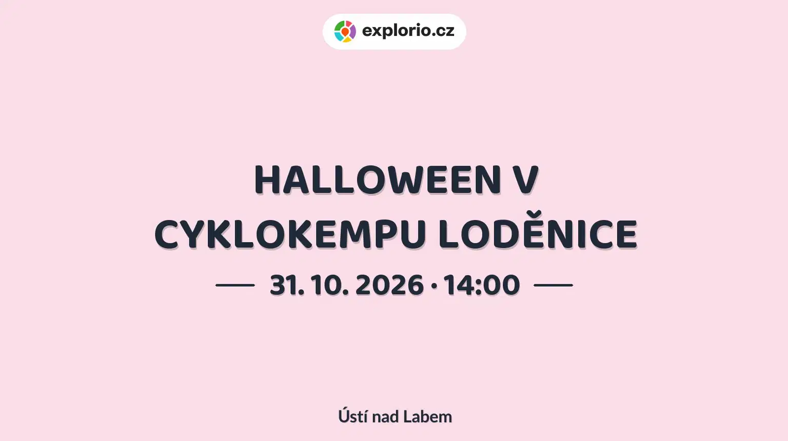 HALLOWEEN V CYKLOKEMPU LODĚNICE – festivaly a Slavnosti, Ústí nad Labem