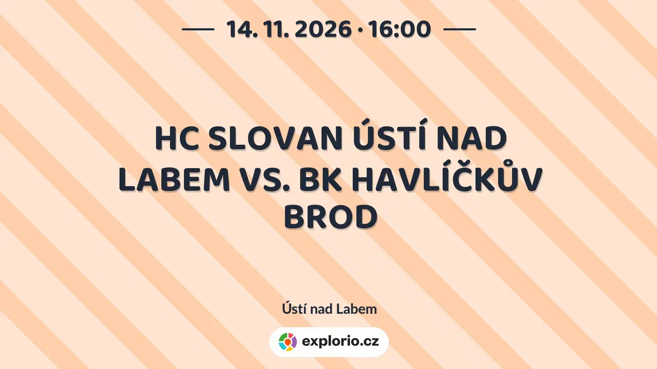 HC SLOVAN ÚSTÍ NAD LABEM VS. BK HAVLÍČKŮV BROD – sport a Pohyb, Ústí nad Labem