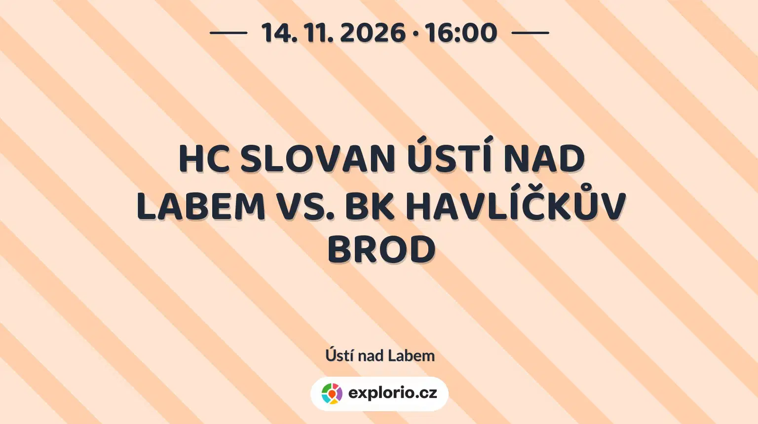 HC SLOVAN ÚSTÍ NAD LABEM VS. BK HAVLÍČKŮV BROD – sport a Pohyb, Ústí nad Labem