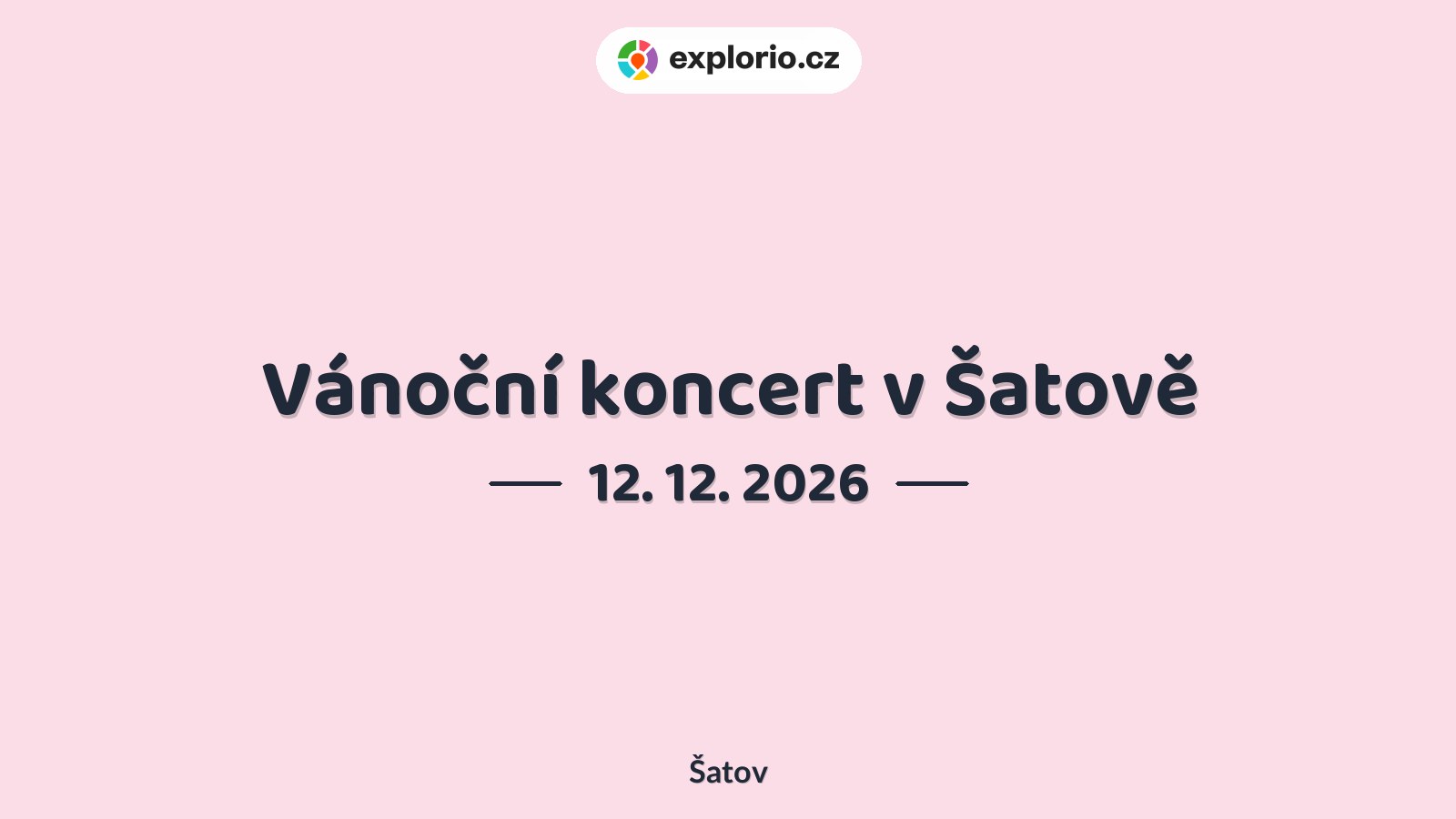 Vánoční koncert v Šatově – divadlo, Hudba a Kino, Šatov