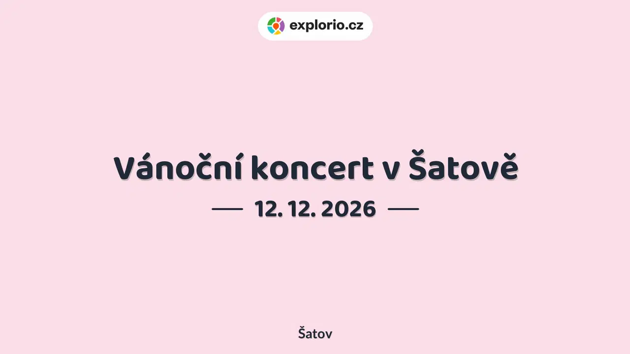 Vánoční koncert v Šatově – divadlo, Hudba a Kino, Šatov