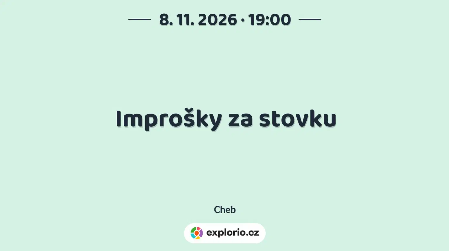 Improšky za stovku – divadlo, Hudba a Kino, Cheb