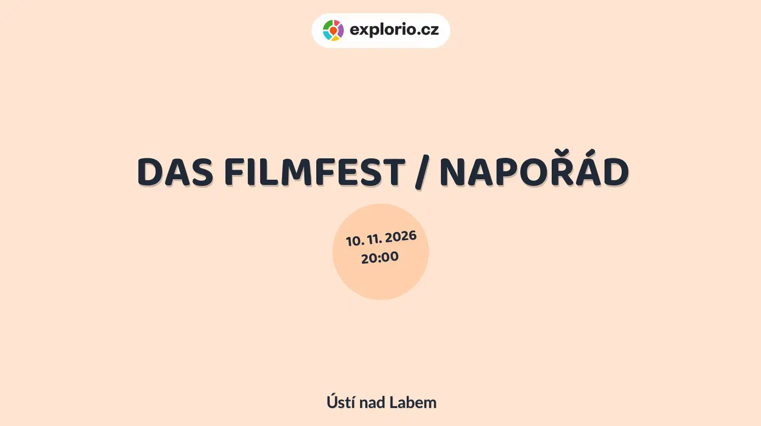 DAS FILMFEST / NAPOŘÁD – divadlo, Hudba a Kino, Ústí nad Labem