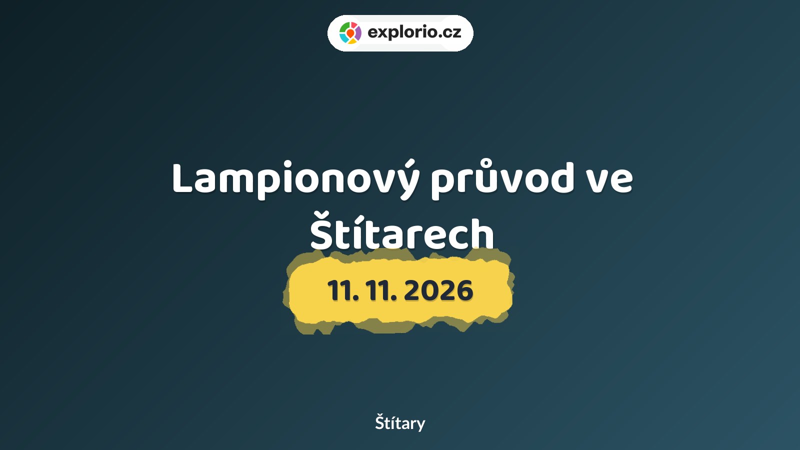 Lampionový průvod ve Štítarech – festivaly a Slavnosti, Štítary