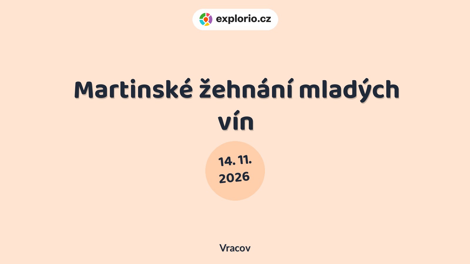 Martinské žehnání mladých vín – festivaly a Slavnosti, Vracov