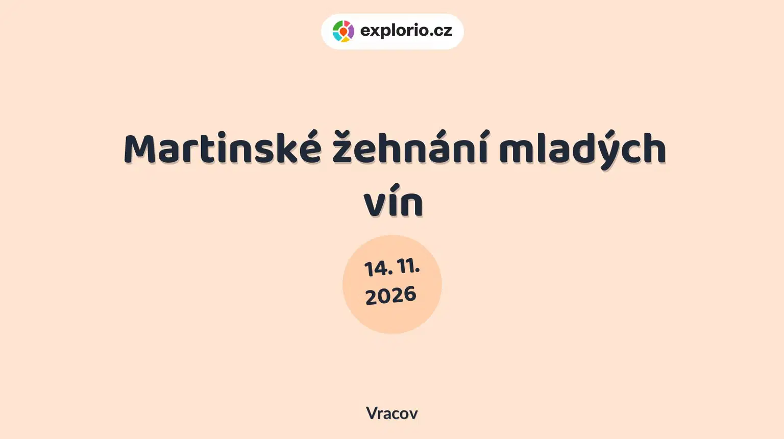 Martinské žehnání mladých vín – festivaly a Slavnosti, Vracov