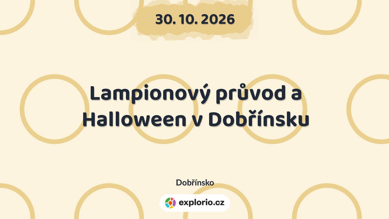 Lampionový průvod a Halloween v Dobřínsku – festivaly a Slavnosti, Dobřínsko