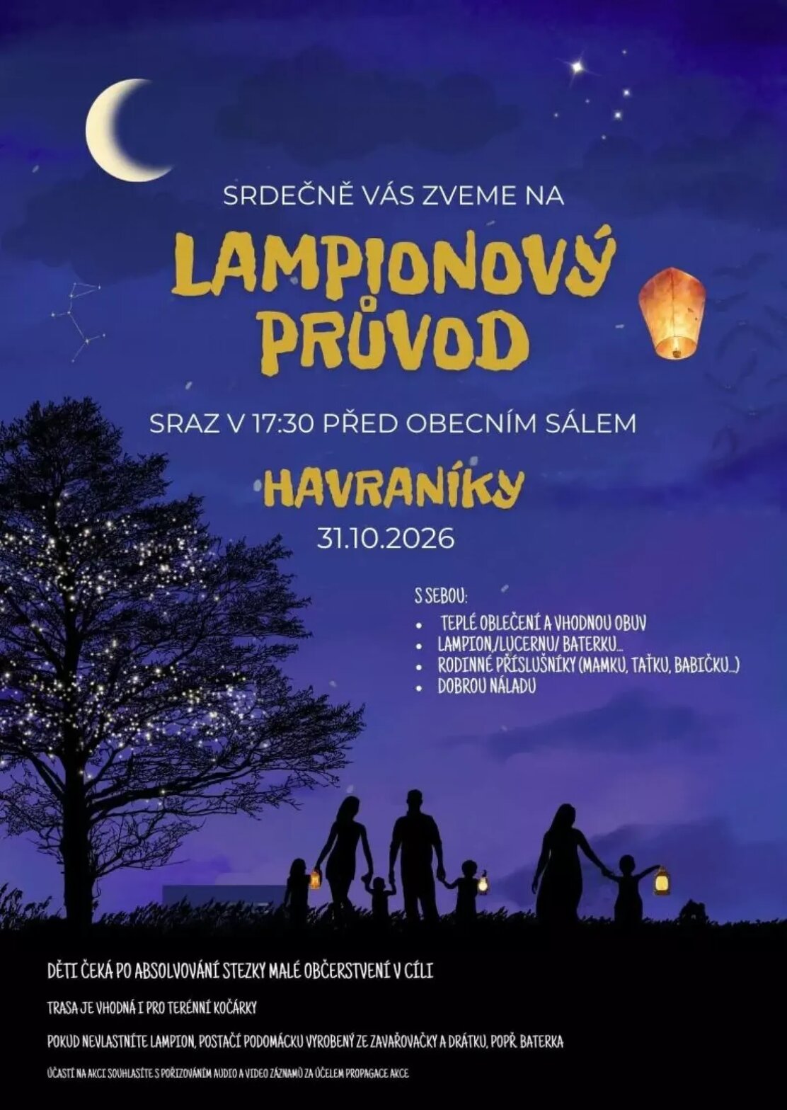 Lampionový průvod v Havraníkách – festivaly a Slavnosti, Havraníky – fotka 2