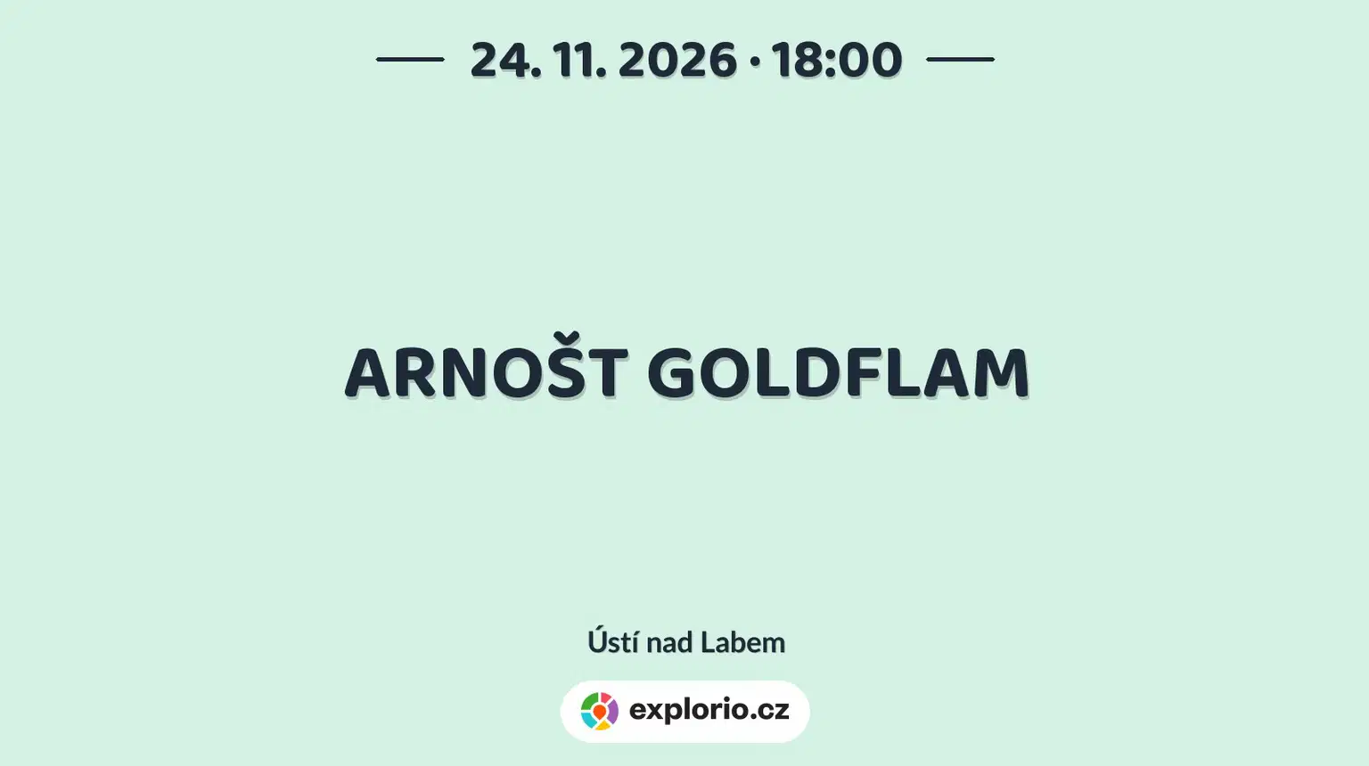 ARNOŠT GOLDFLAM – divadlo, Hudba a Kino, Ústí nad Labem