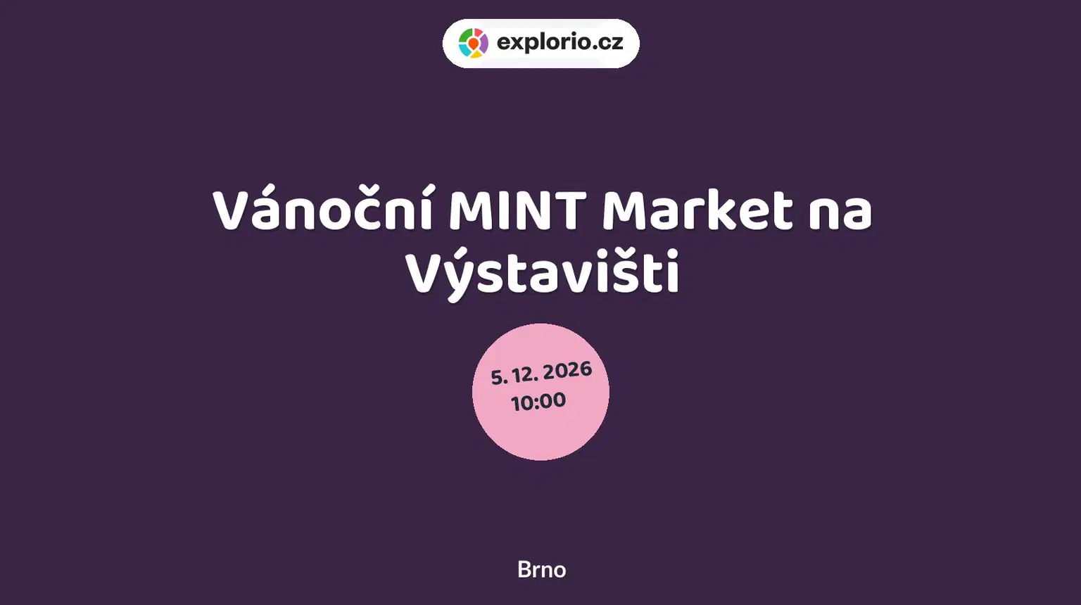 Vánoční MINT Market na Výstavišti – festivaly a Slavnosti, Brno