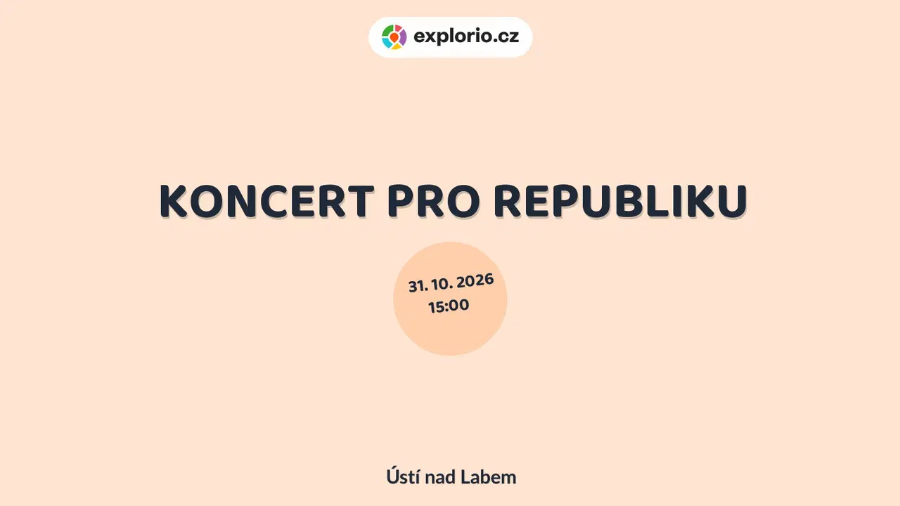 KONCERT PRO REPUBLIKU – divadlo, Hudba a Kino, Ústí nad Labem