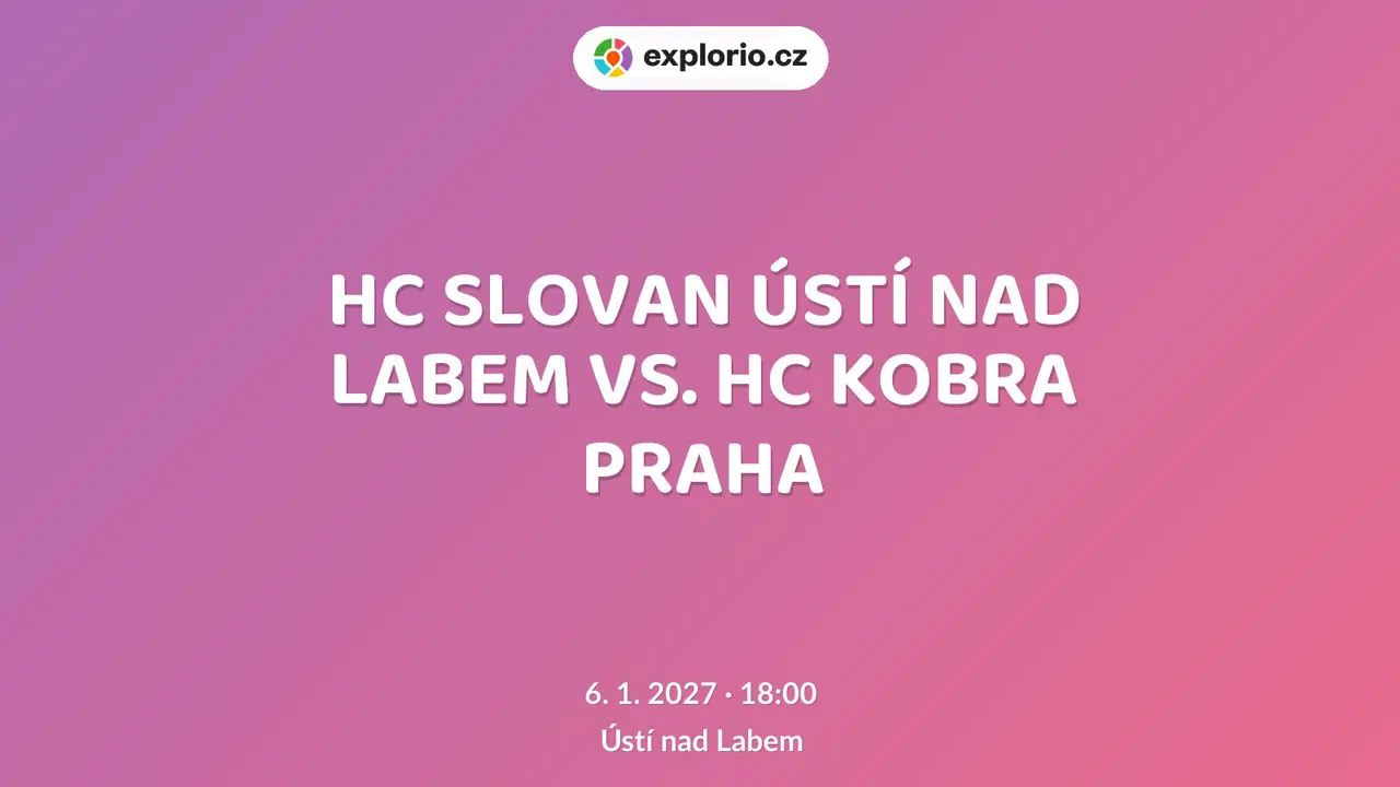 HC SLOVAN ÚSTÍ NAD LABEM VS. HC KOBRA PRAHA – sport a Pohyb, Ústí nad Labem