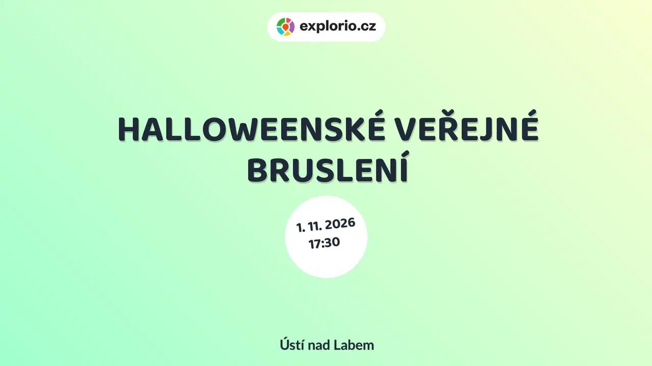 HALLOWEENSKÉ VEŘEJNÉ BRUSLENÍ – sport a Pohyb, Ústí nad Labem
