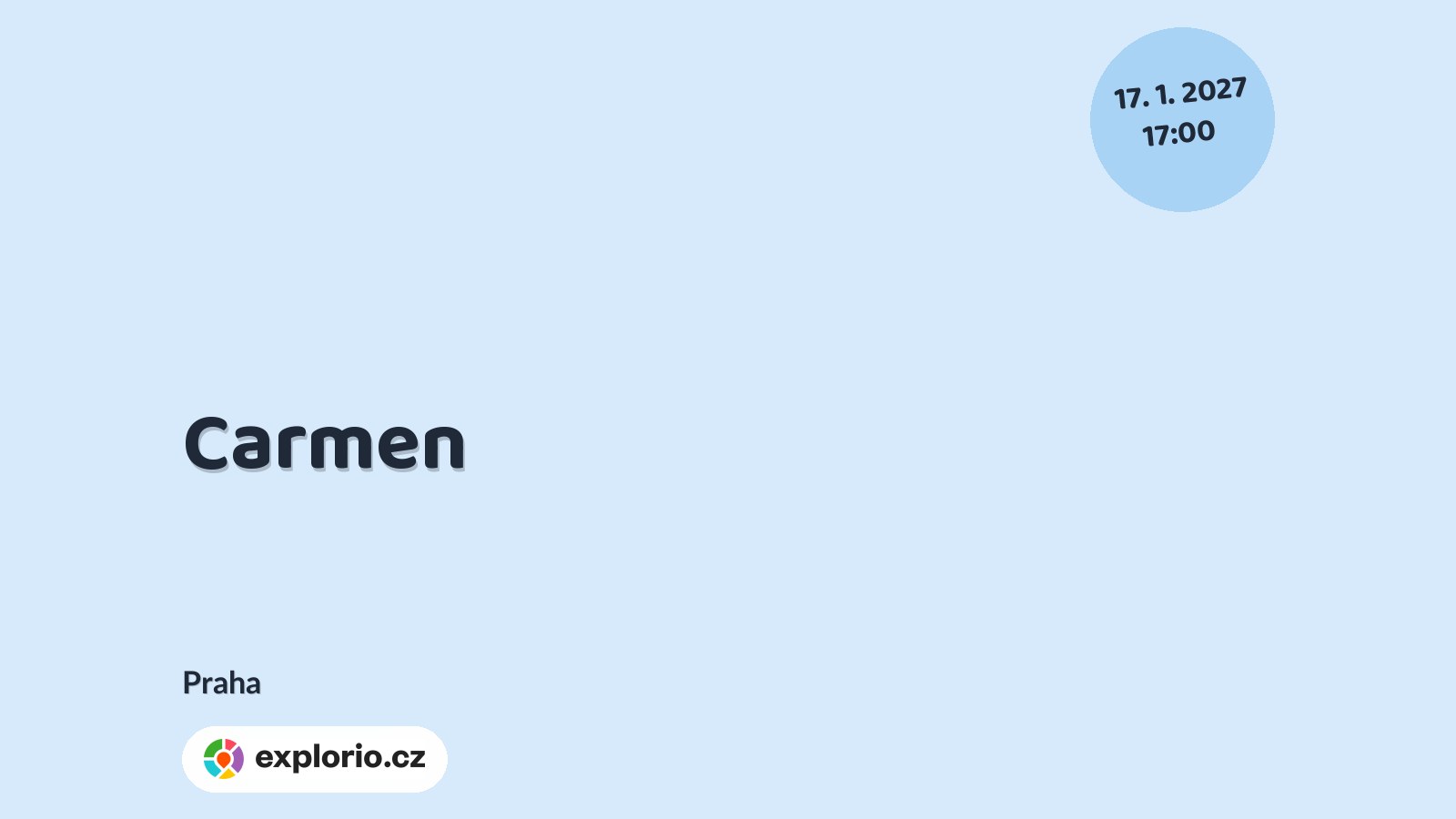 Carmen – divadlo, Hudba a Kino, Praha