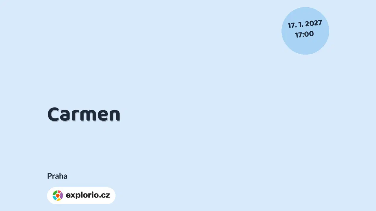 Carmen – divadlo, Hudba a Kino, Praha