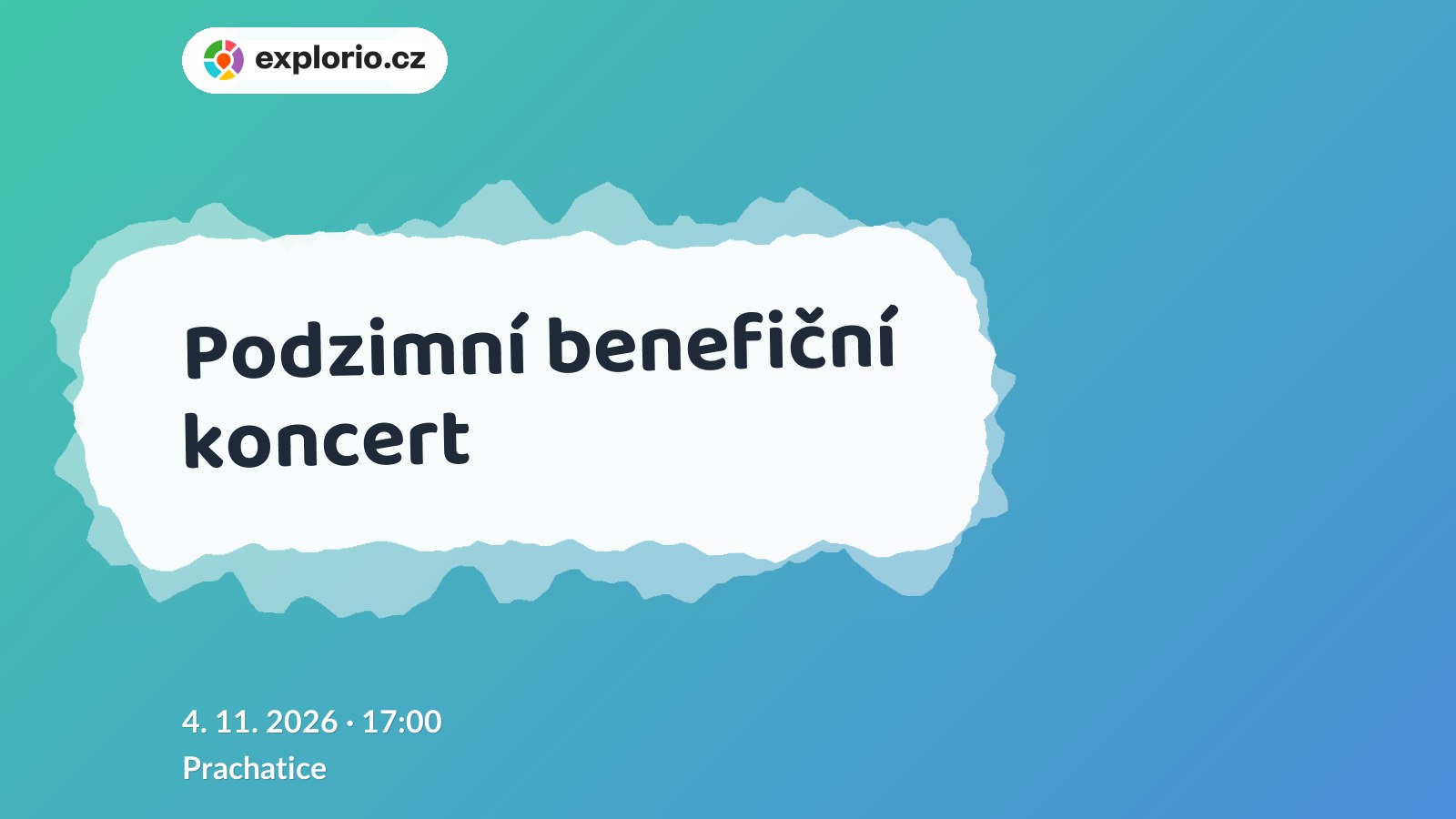 Podzimní benefiční koncert – divadlo, Hudba a Kino, Prachatice