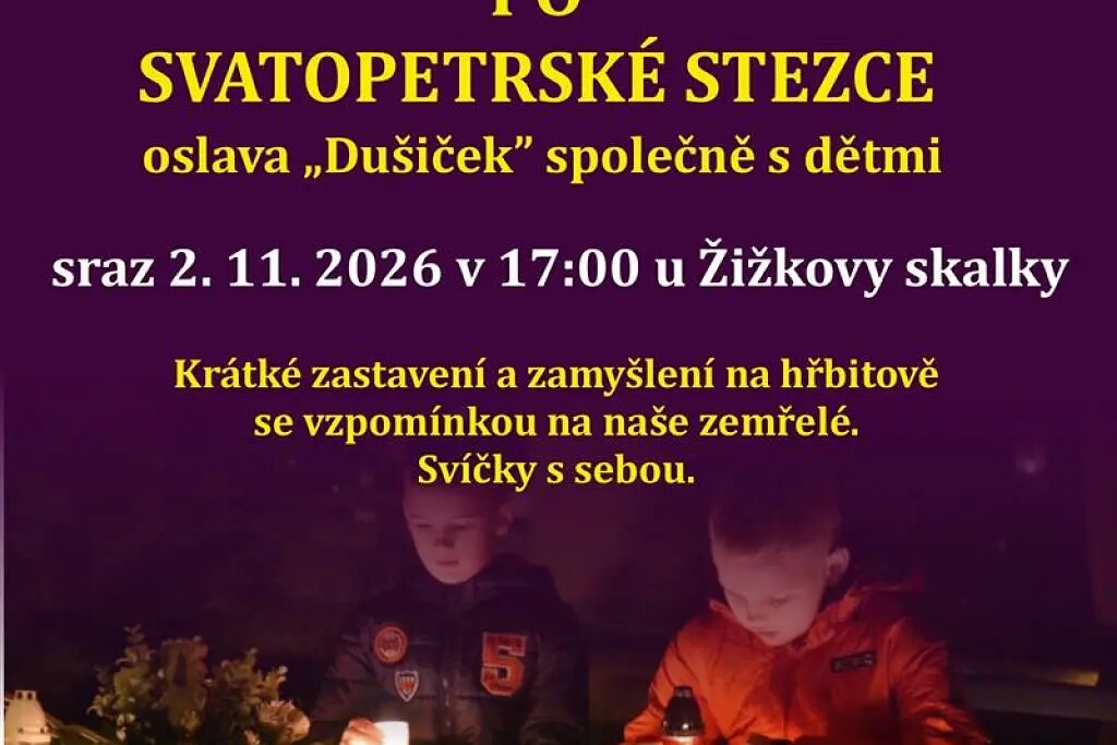 Lampionový průvod po Svatopetrské stezce – festivaly a Slavnosti, Prachatice – fotka 2