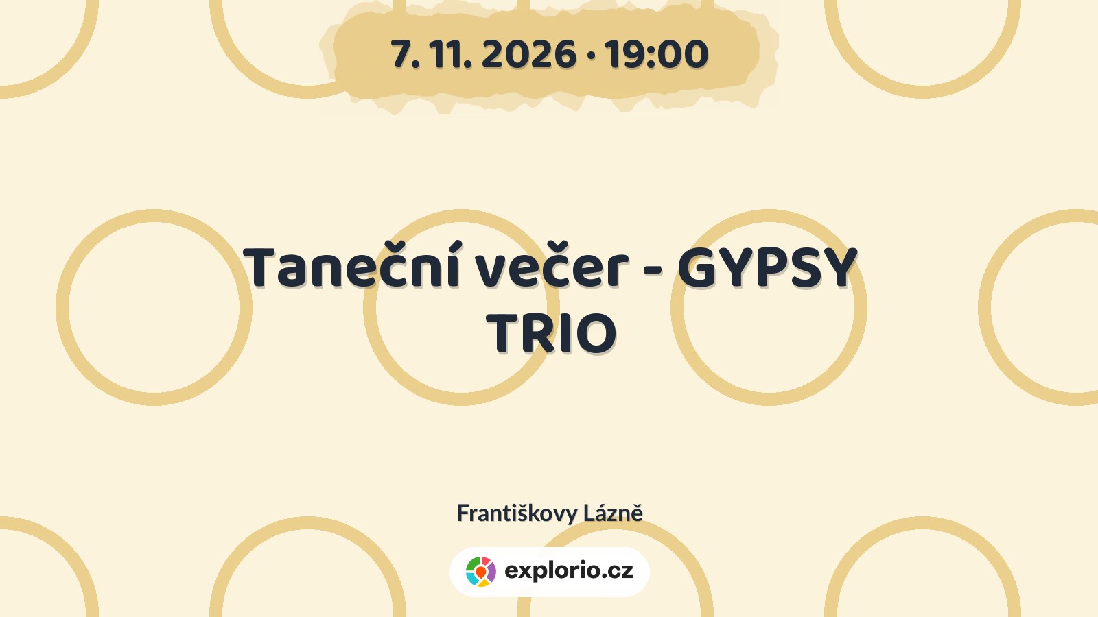 Taneční večer - GYPSY TRIO – divadlo, Hudba a Kino, Františkovy Lázně