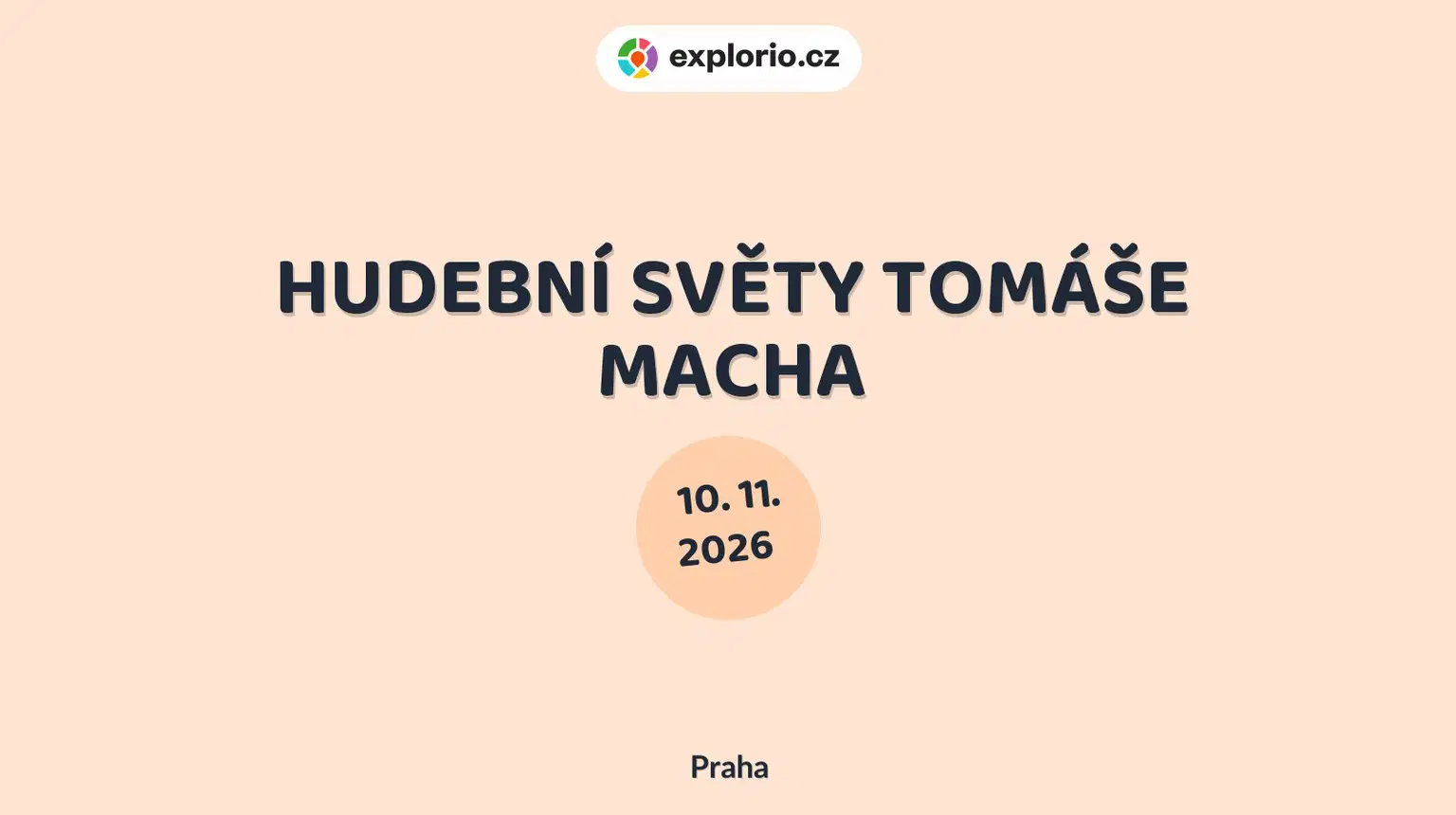 HUDEBNÍ SVĚTY TOMÁŠE MACHA – divadlo, Hudba a Kino, Praha