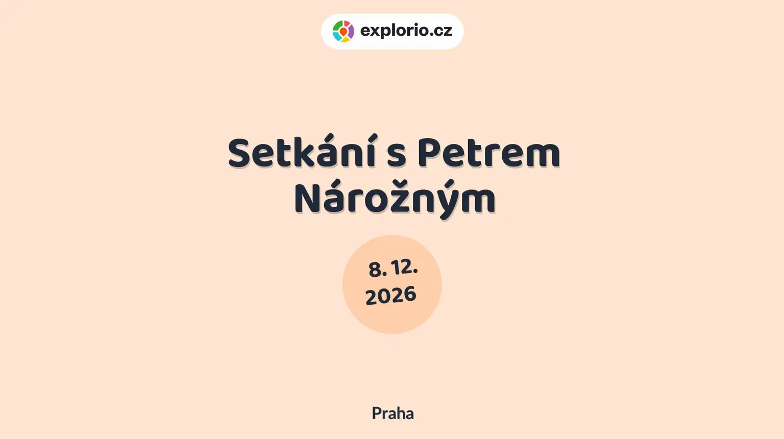 Setkání s Petrem Nárožným – divadlo, Hudba a Kino, Praha