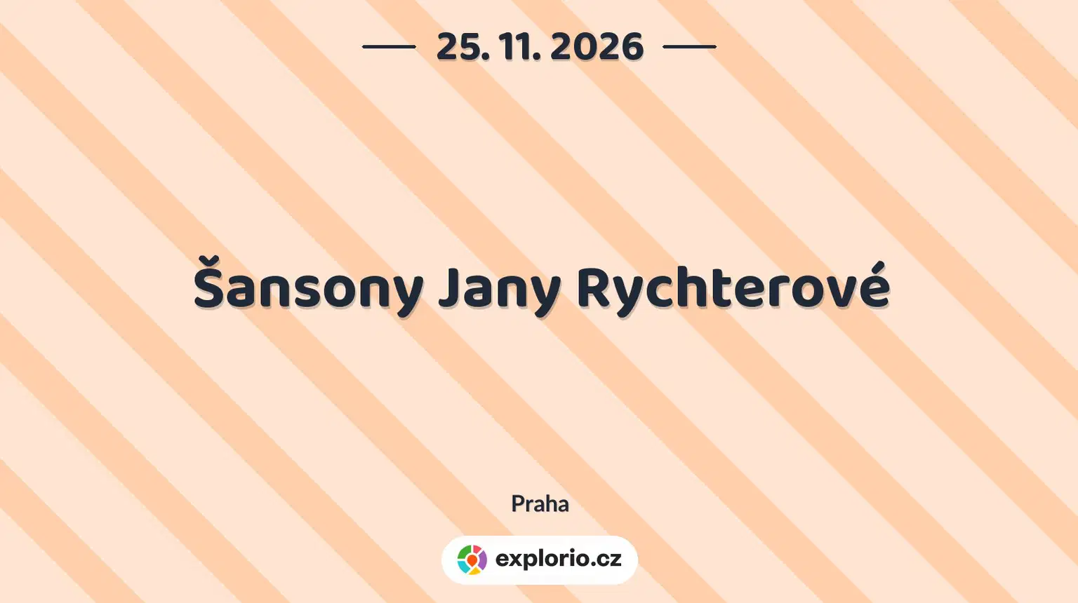 Šansony Jany Rychterové – divadlo, Hudba a Kino, Praha