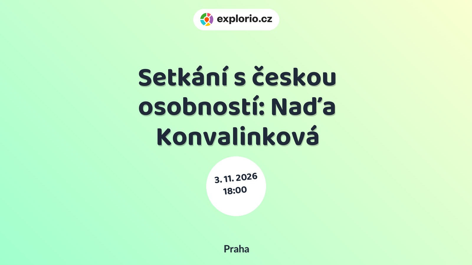 Setkání s českou osobností: Naďa Konvalinková – divadlo, Hudba a Kino, Praha