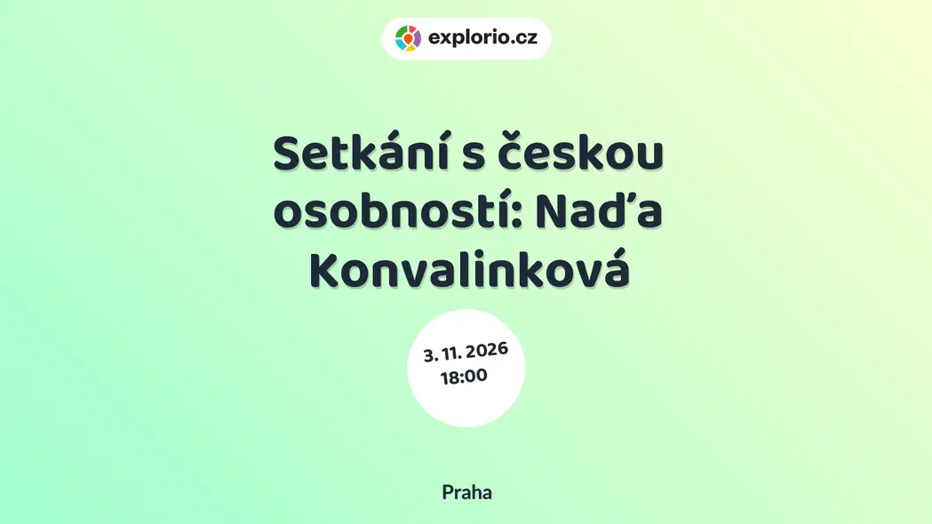 Setkání s českou osobností: Naďa Konvalinková – divadlo, Hudba a Kino, Praha