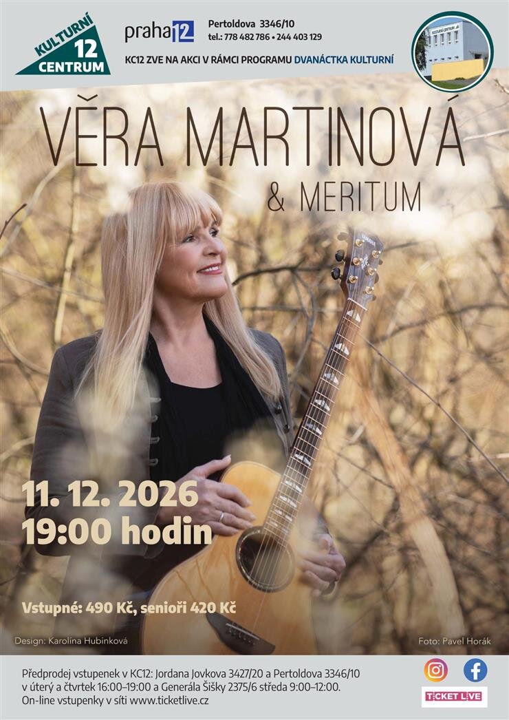 Koncert: Věra Martinová & Meritum – divadlo, Hudba a Kino, Praha – fotka 2