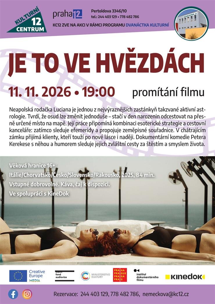 Je to ve hvězdách, promítání filmu – divadlo, Hudba a Kino, Praha – fotka 2