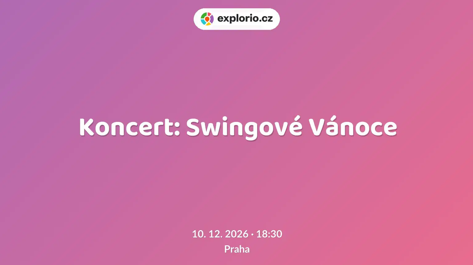Koncert: Swingové Vánoce – divadlo, Hudba a Kino, Praha