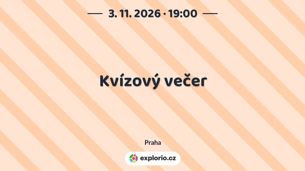Kvízový večer – divadlo, Hudba a Kino, Praha