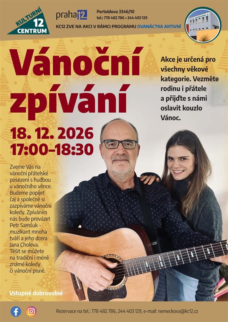 Vánoční zpívání – divadlo, Hudba a Kino, Praha – fotka 2